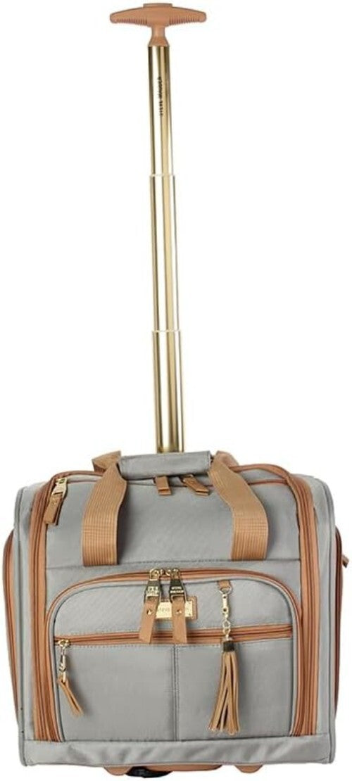 Lightweight Rolling Suitcase with 2 Wheels - Underseat Travel Bag for Women