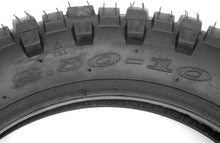 Load image into Gallery viewer, Set of 2 Knobby 2.50-10 Tires with Inner Tubes - Year-Round Off-Road Performance