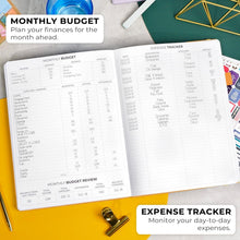 Load image into Gallery viewer, Luxurious A4 Undated Planner Pro: Weekly &amp; Monthly Organizer in Amber Yellow