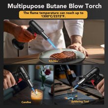 Load image into Gallery viewer, S907 Culinary Butane Torch 2 Pack - Adjustable Flame &amp; One-Handed Operation
