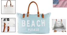 Load image into Gallery viewer, Versatile Waterproof Beach Bag with Snap Button Closure - Flexible Duffle Option