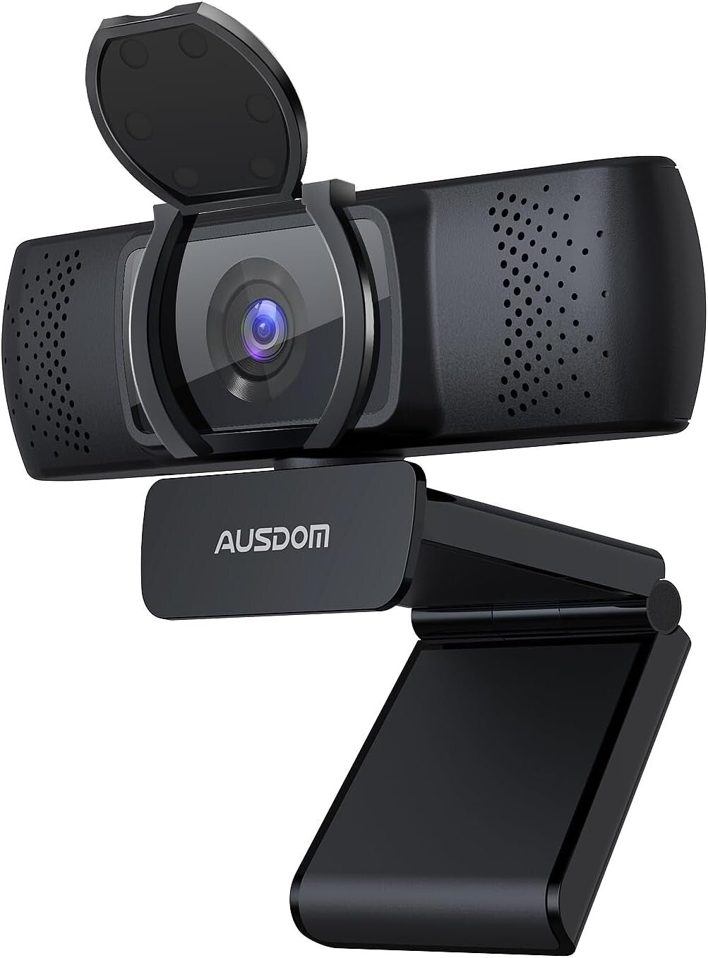 Professional Autofocus Webcam with Privacy Cover and Plug & Play USB Connection