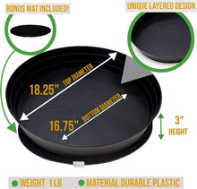Load image into Gallery viewer, Durable 18" Plant Drip Trays - Extra-Deep Saucers for Indoor Pots and Bird Baths