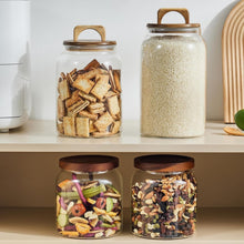 Load image into Gallery viewer, 2-Pack Airtight 90oz Glass Jars - Perfect for Laundry Detergent &amp; Pantry Items