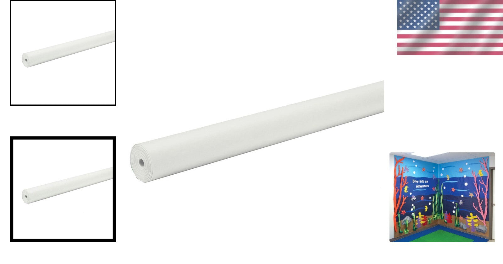 Versatile 48'' x 200' Duo-Finish Art Paper Roll - Ideal for All Mediums