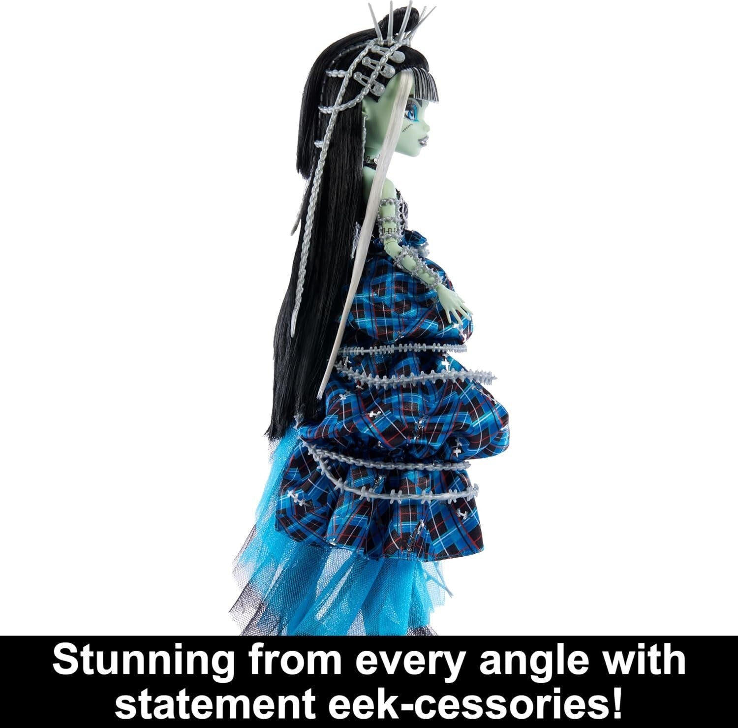 Electrifying Frankie Stein Collector Doll: Stitched in Style with Couture Gown