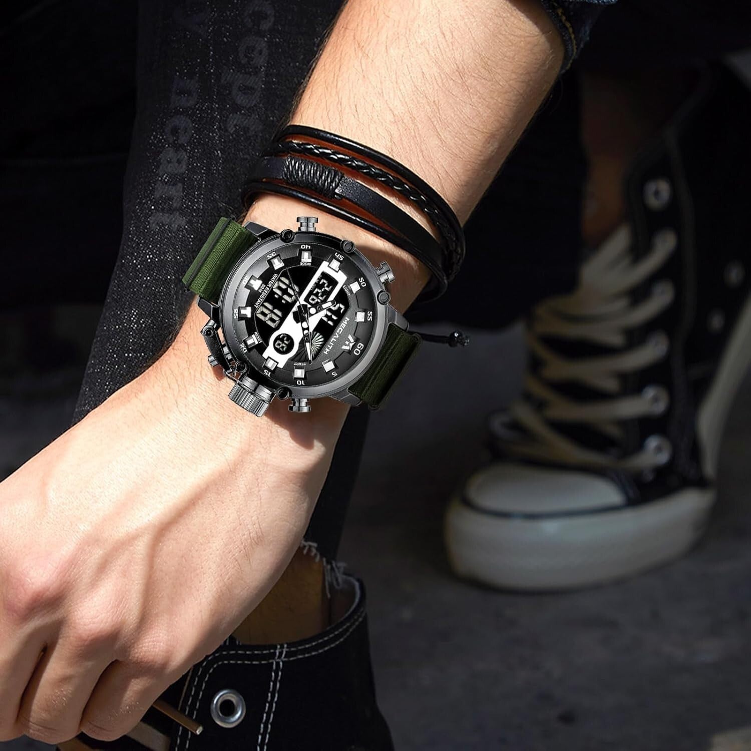 Waterproof Military Sport Watch for Men - Tactical Digital & Heavy-Duty Design