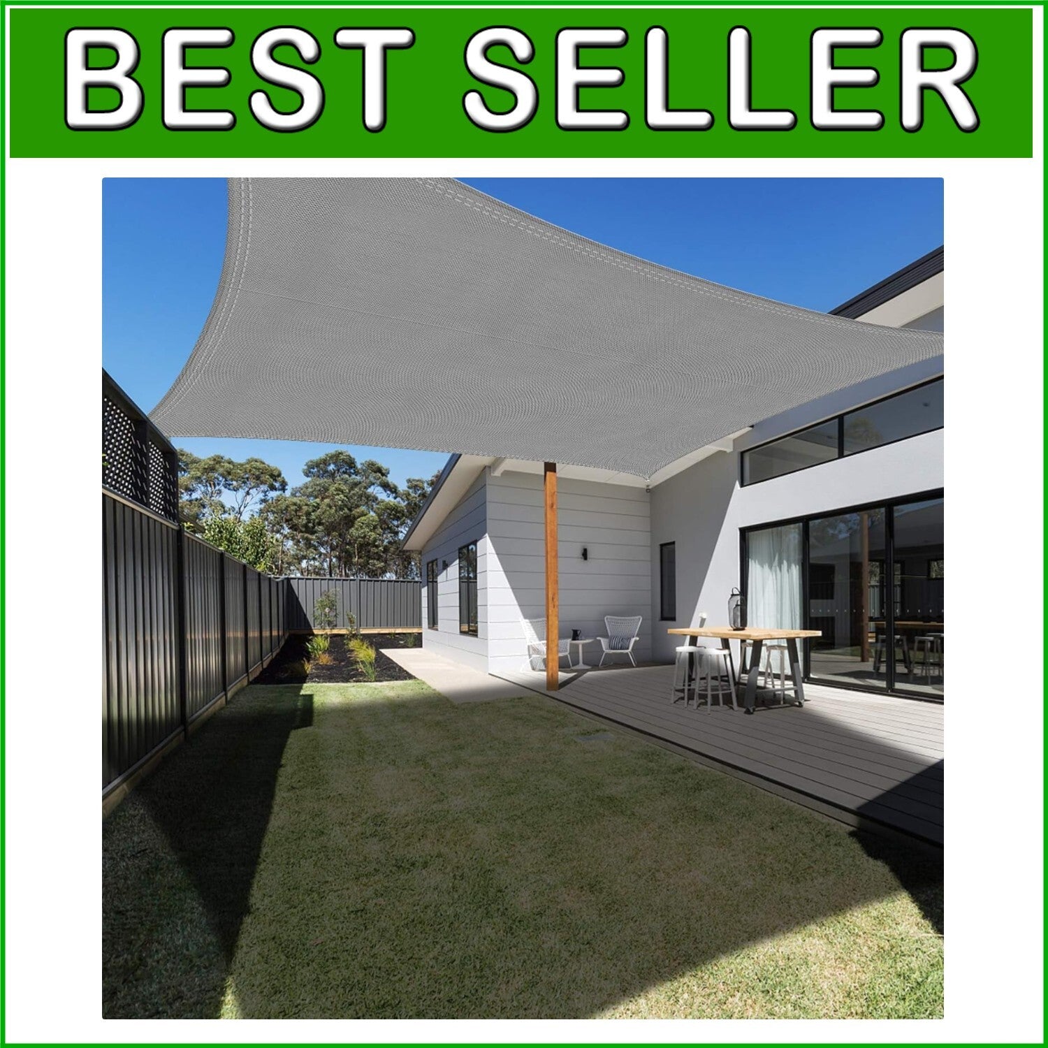 Durable 13'x19.5' Shade Canopy – Stylish Waterproof and UV Blocking Solution