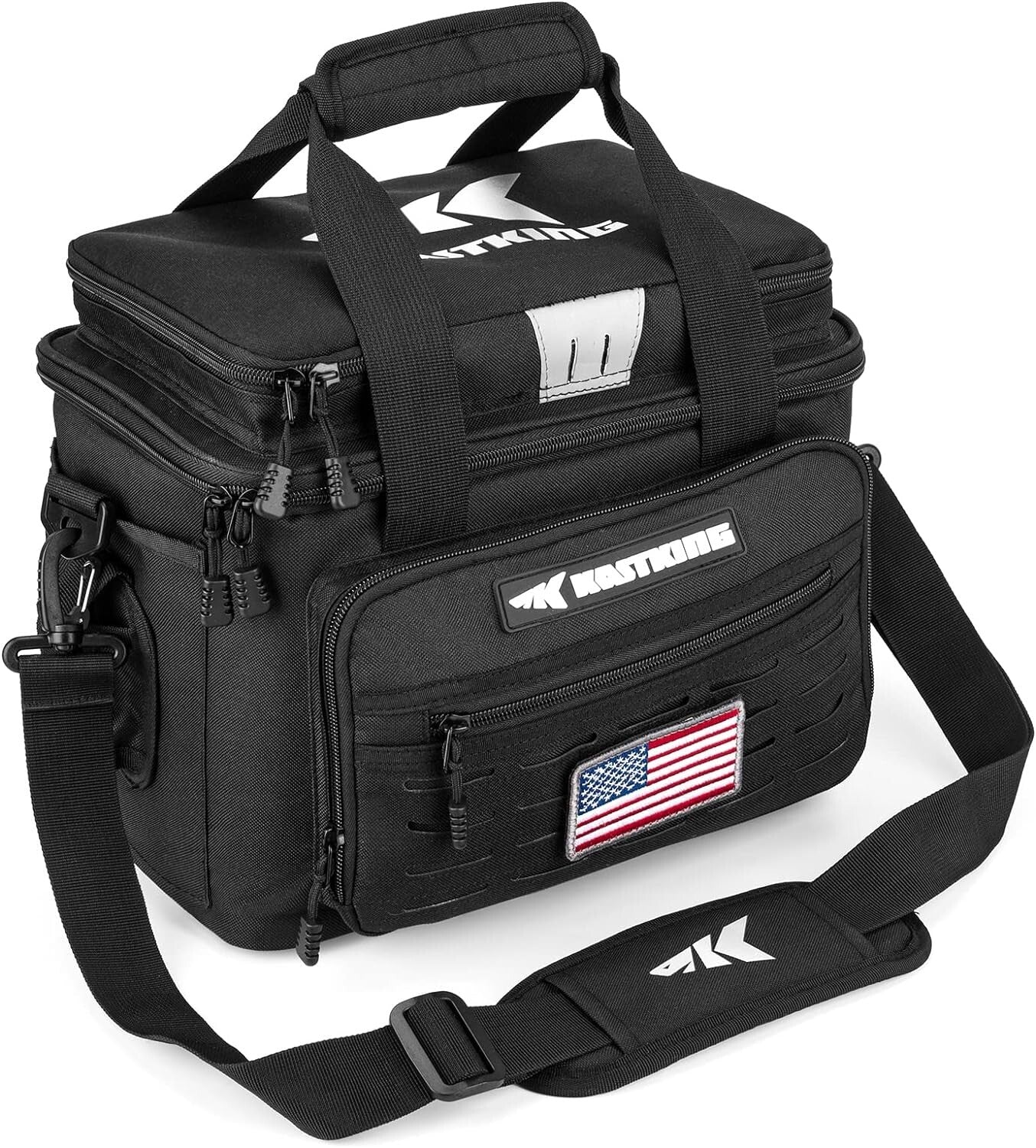 Durable Fishing Tackle Storage Bag - 3600 Size Capacity, Molle Straps Included