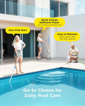 Load image into Gallery viewer, Lightweight Cordless Pool Cleaner with Transparent Head &amp; Extendable Pole - Gray
