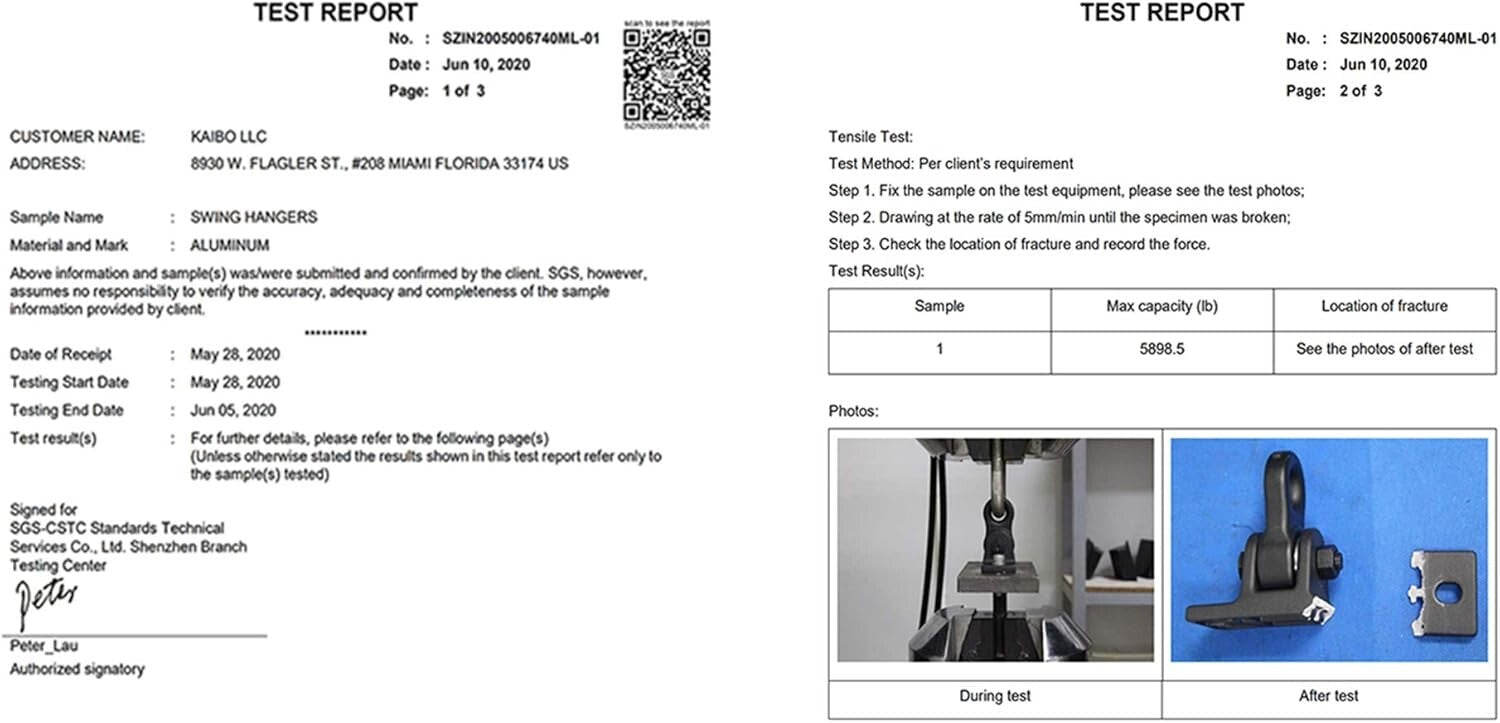 All-Weather 4-Pack Green Swing Hangers - Premium Aluminum with Complete Hardware