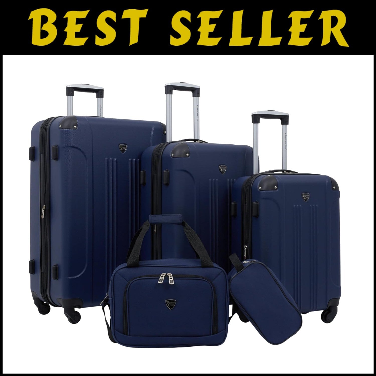 Expandable Chicago Hardside Spinner Luggage Set - 95 Liters Total Capacity
