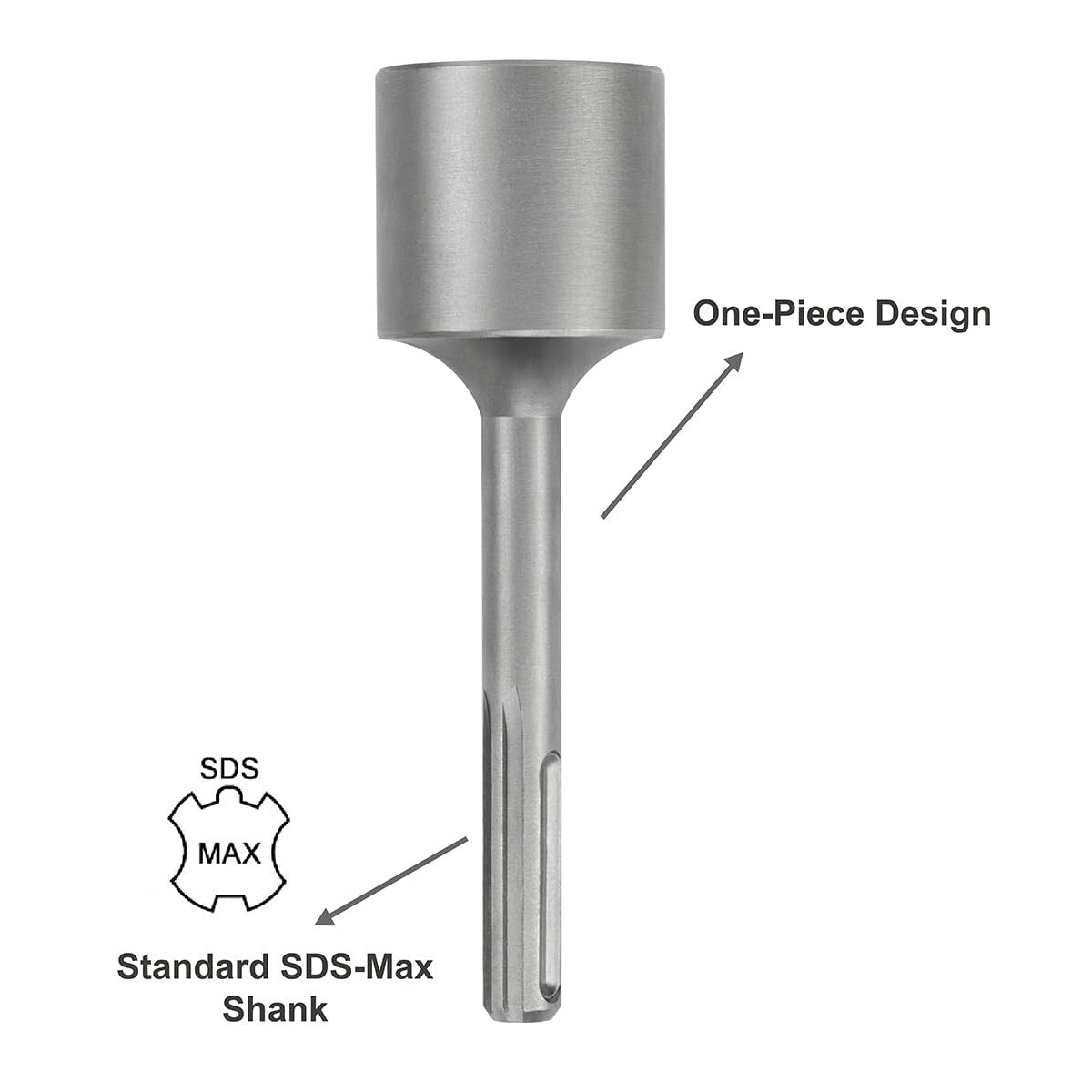 Efficient SDS-Max T-Post Driver - 2" Inner Diameter, Tool for Easy Penny Driving