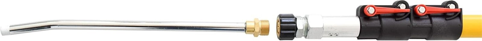 Durable 18ft Telescoping Lance for Pressure Washers - Fiberglass & Metal Combo