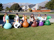 Load image into Gallery viewer, Magical Blue Dragon Bouncy Hoppers - Durable Kids Inflatable Toys for Outdoors