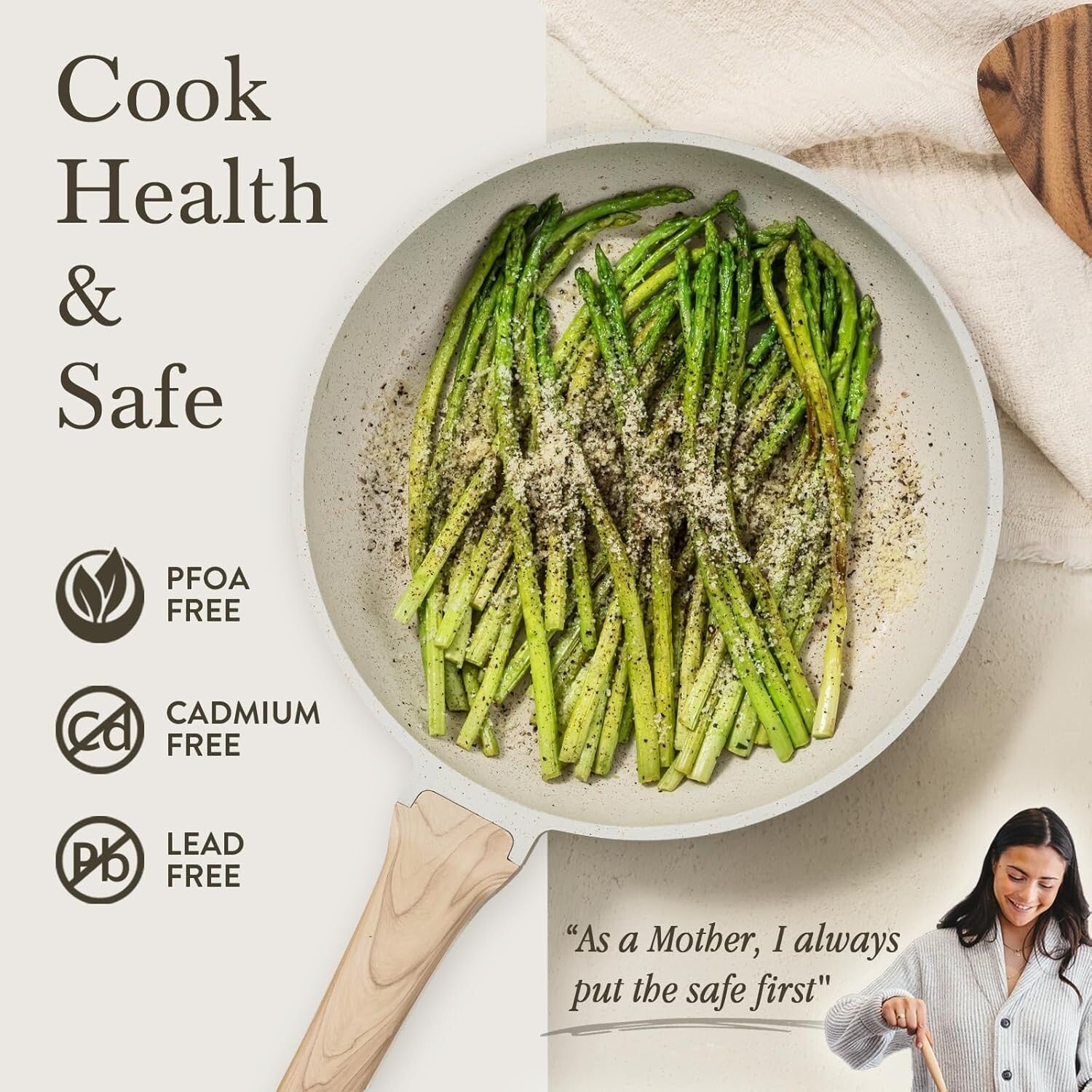 Durable 16-Piece Induction Cookware Set - Ceramic and Aluminum Nonstick Cookware