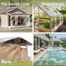 Load image into Gallery viewer, Multi-Purpose Clear Waterproof Tarp 6x20 ft - Perfect for Camping &amp; Greenhouses