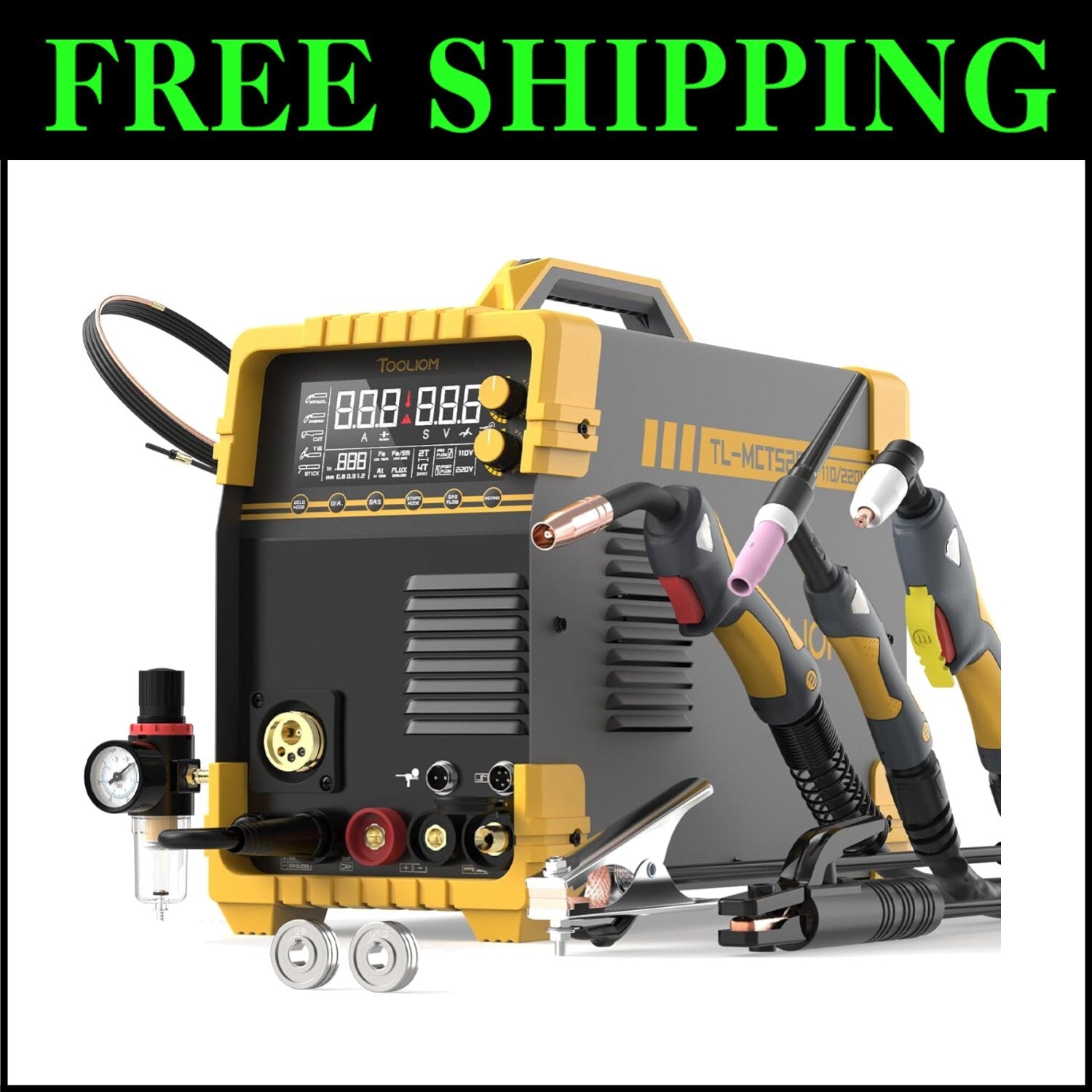 Versatile 5 in 1 Welding Machine with Spool Gun - Ideal for Aluminum Work