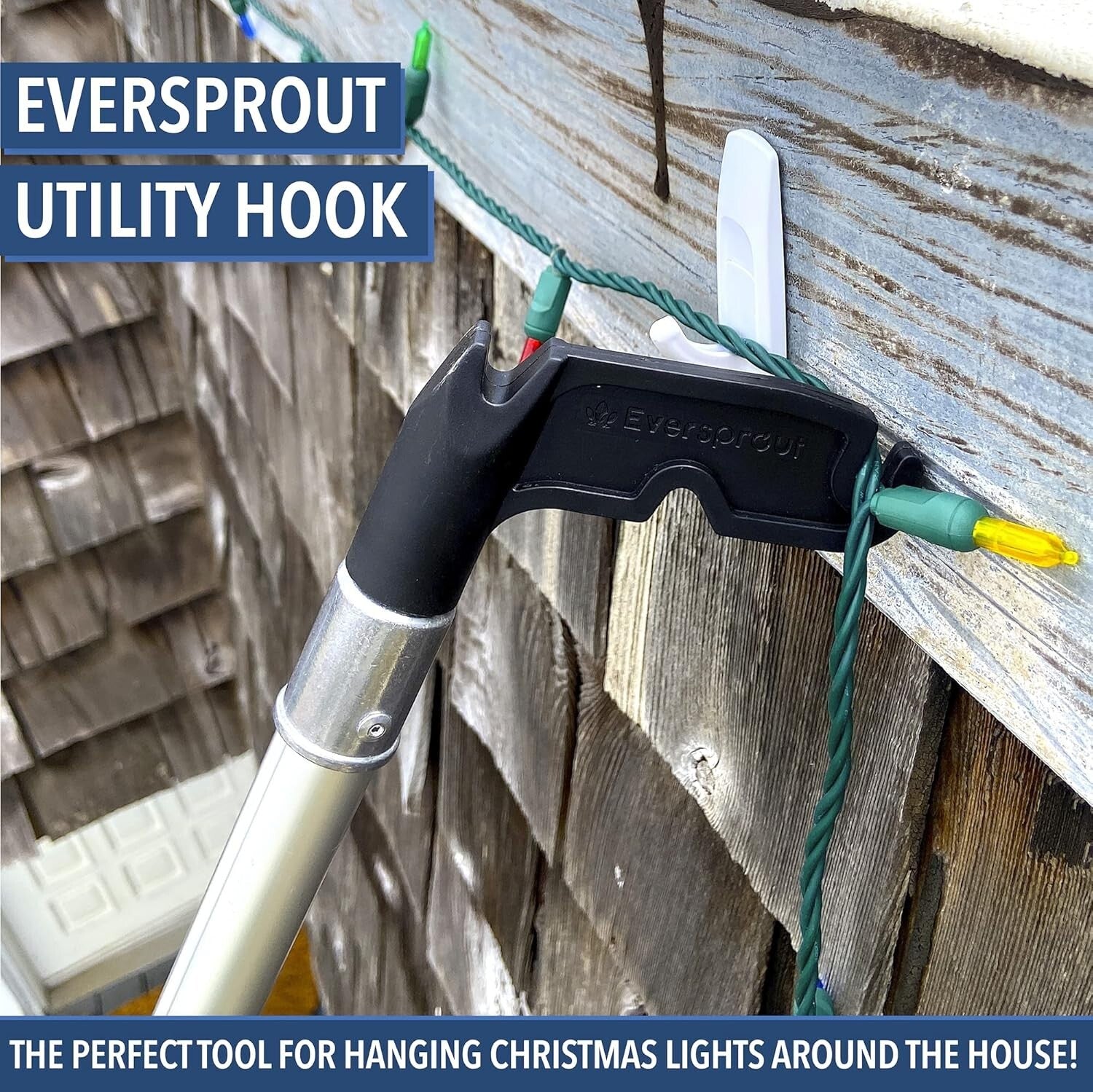 3.5ft Adjustable Utility Hook and Extension Pole for Effortless Reaching