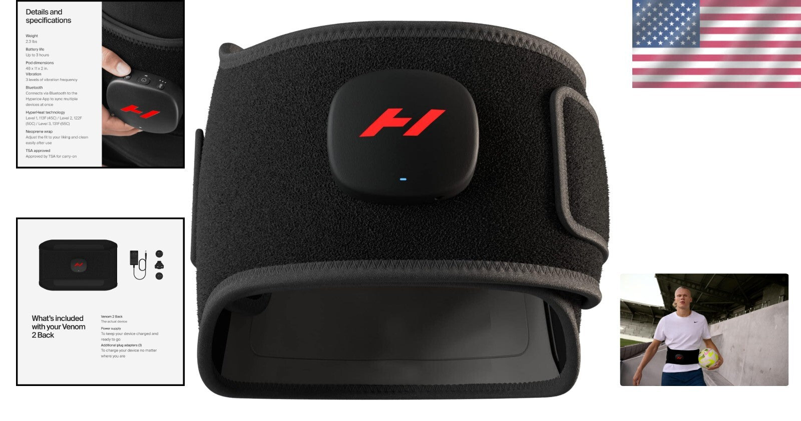 Soothe Soreness with Venom 2 Back Wrap - Bluetooth Heat & Vibration Control