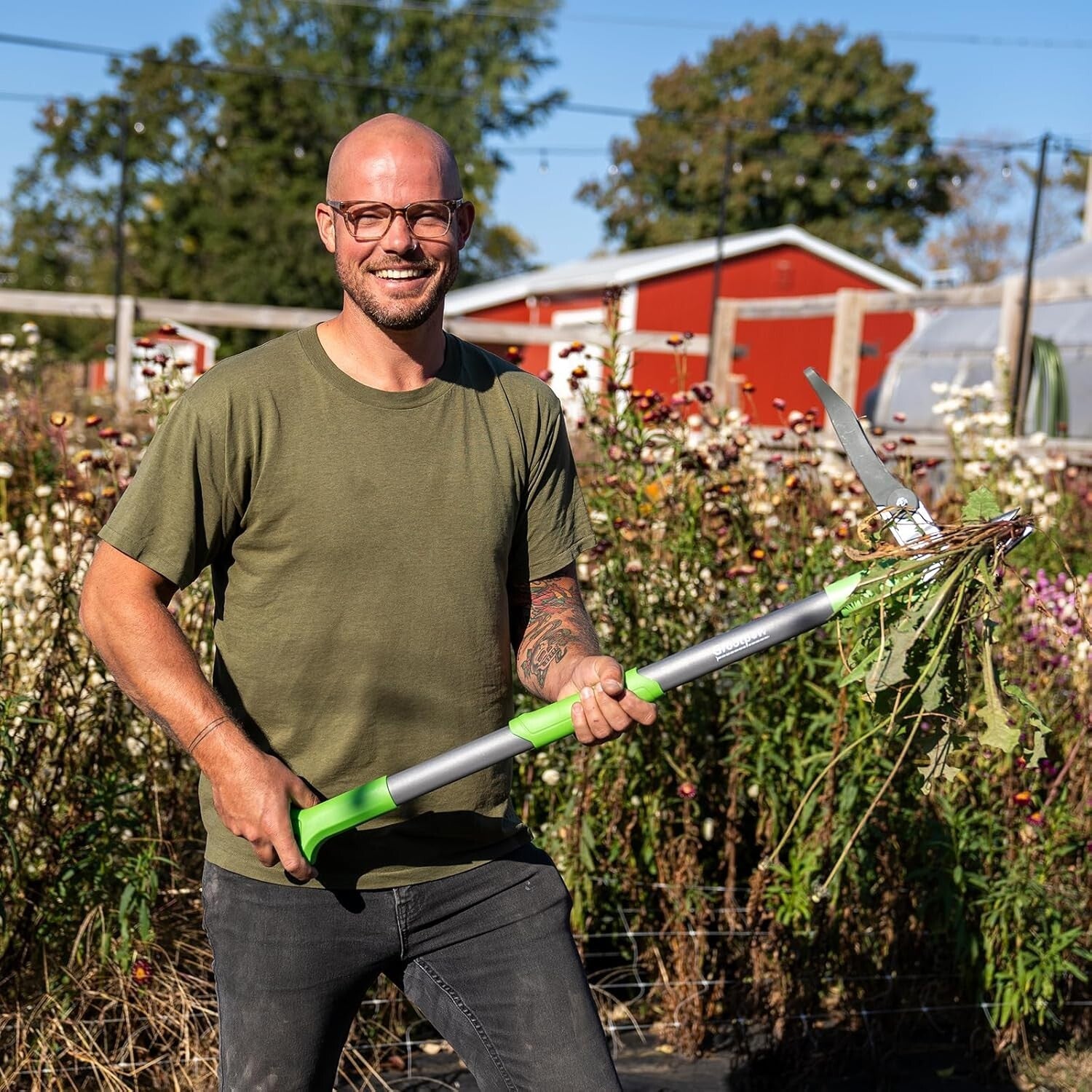 40" Tri-Dragon Grip Weed Puller - Effortless Weed Removal Tool for Gardens