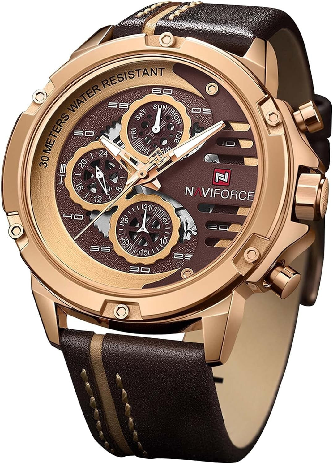 Versatile Men's Waterproof Sport Watch - Quartz Movement with Luminous Hands