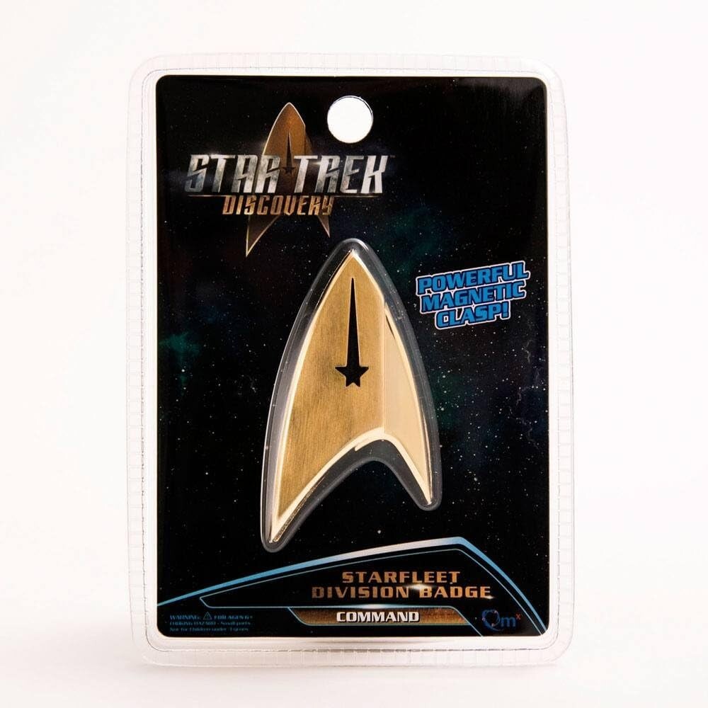 Versatile Star Trek Insignia Badge - Unique Split-Delta Design & Magnetic Clasp
