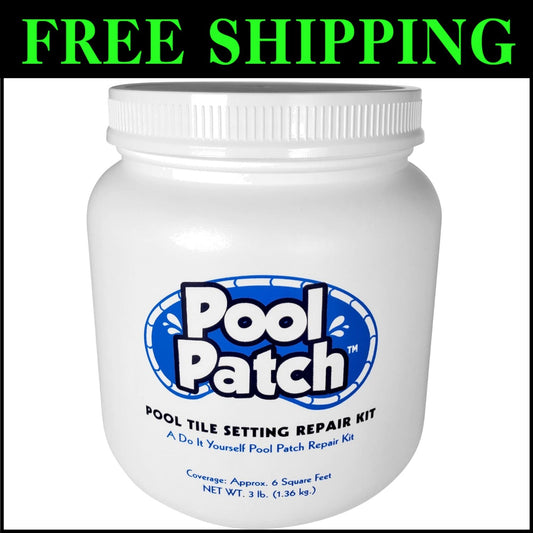 Quick-Drying Pool Tile Adhesive Repair Kit - 3 lb Thinset for Easy DIY Repairs
