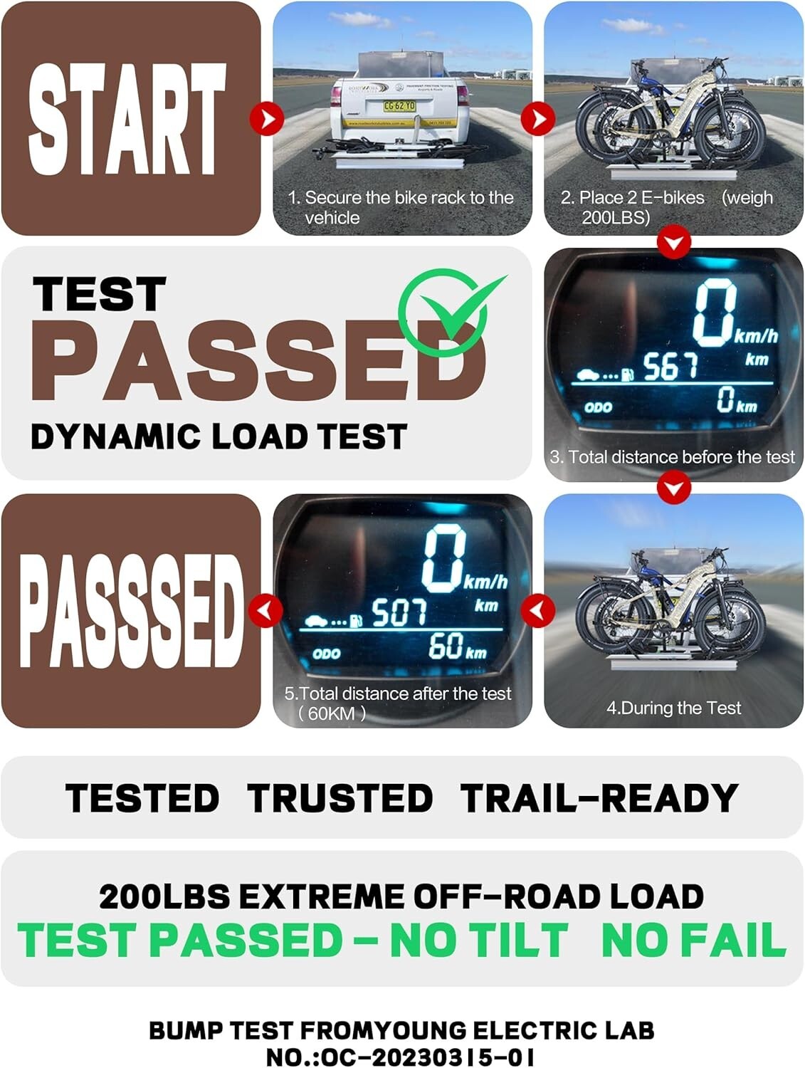 User-Friendly 2-Inch Hitch Mount Bike Rack for E-Bikes – Safe & Durable Design