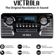 Load image into Gallery viewer, All-in-One Bluetooth Retro Turntable with CD Player &amp; Built-In Speakers