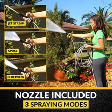 Load image into Gallery viewer, Weatherproof 50Ft Garden Hose - Lightweight Stainless Steel, 500 PSI Performance