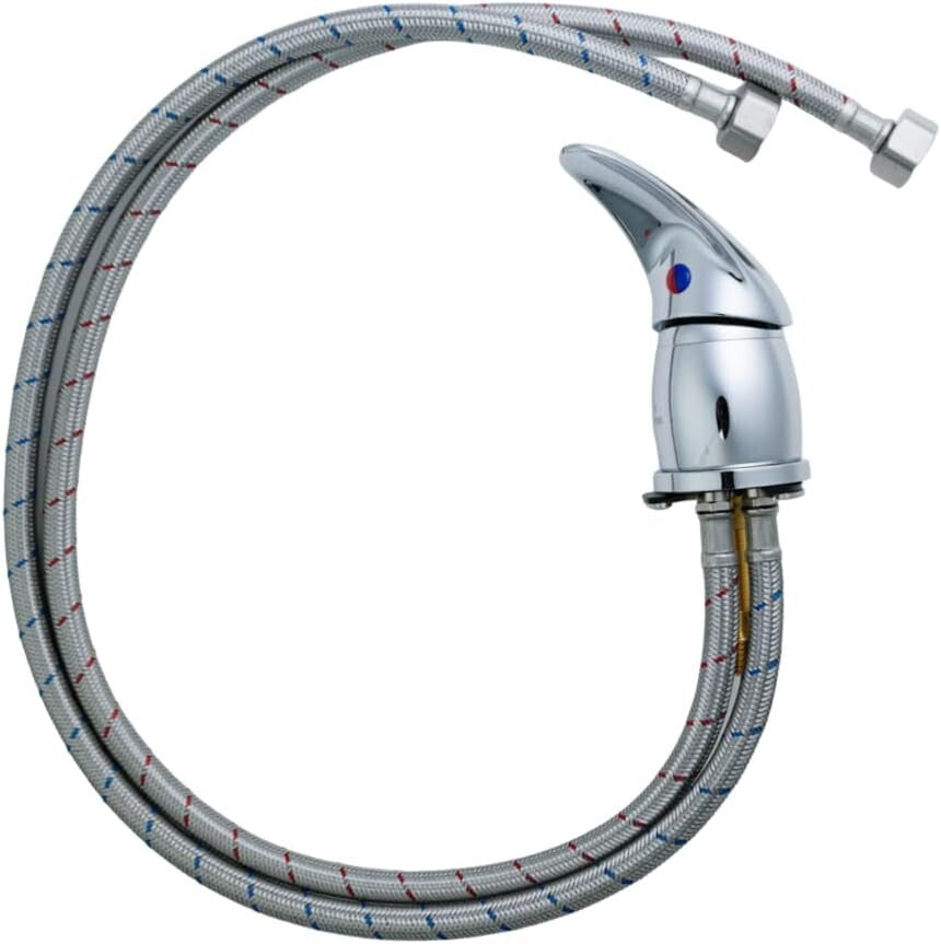 Stylish High-Arc Salon Sink Faucet with Shampoo Sprayer & Backflow Prevention