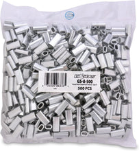 Load image into Gallery viewer, Strong Aluminum Fishing Line Crimps - 500 Pack for Secure Offshore Connections