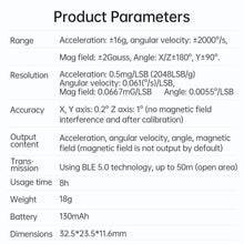 Load image into Gallery viewer, Compact 3-Axis IMU Tilt Sensor with Kalman Filter for Accurate Motion Detection