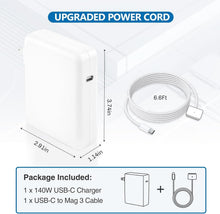 Load image into Gallery viewer, 140W USB-C Magnetic Charger with LED Indicators - Compatible for MacBook Models