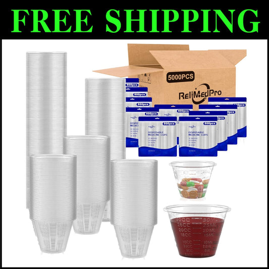 Multi-Purpose 30ml Disposable Medicine Cups - Bulk 5000 Pack for Crafts & Dosage