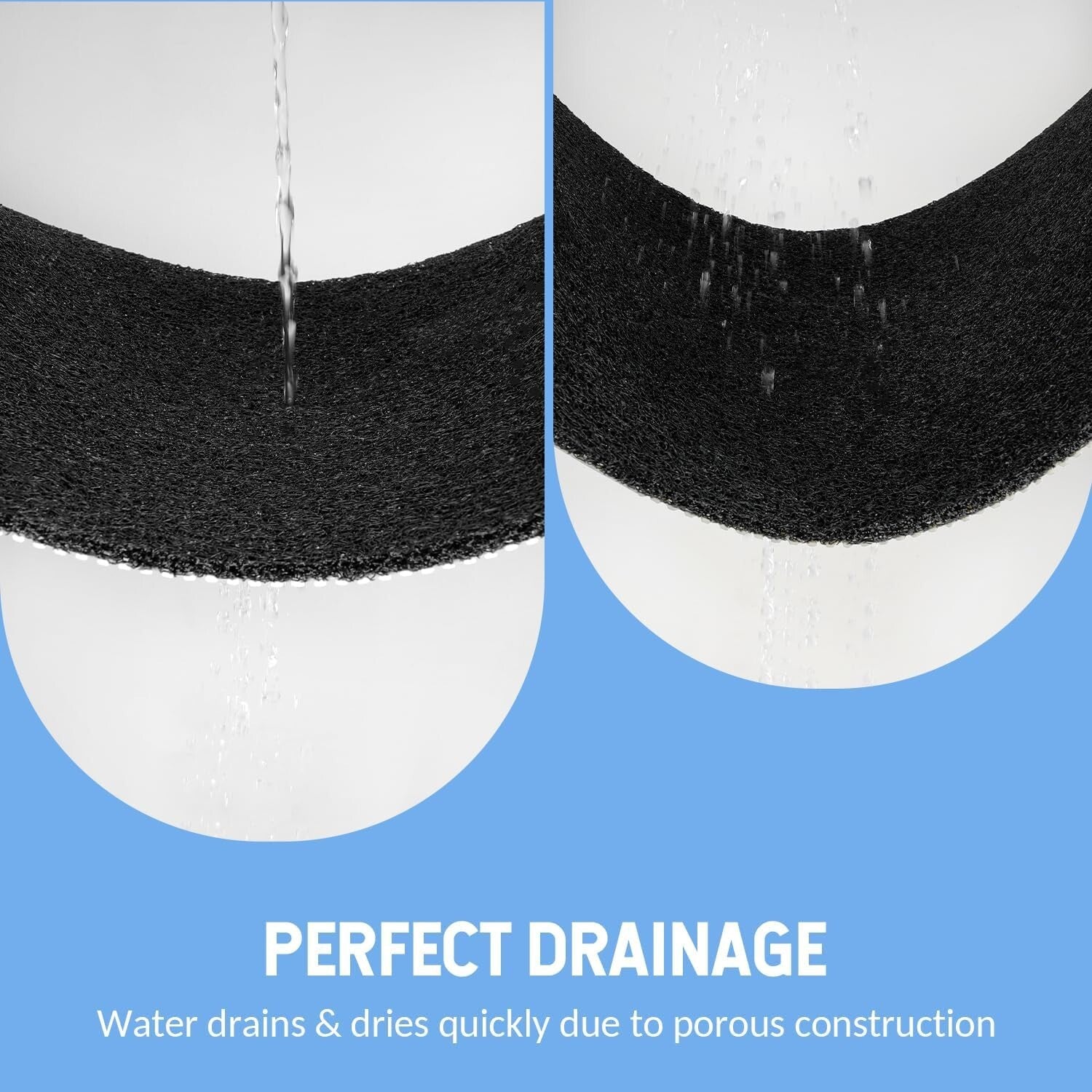 Anti-Slip Foot Scrubber Mat for Bathtub & Shower - Fast-Drying Design 40"x28"