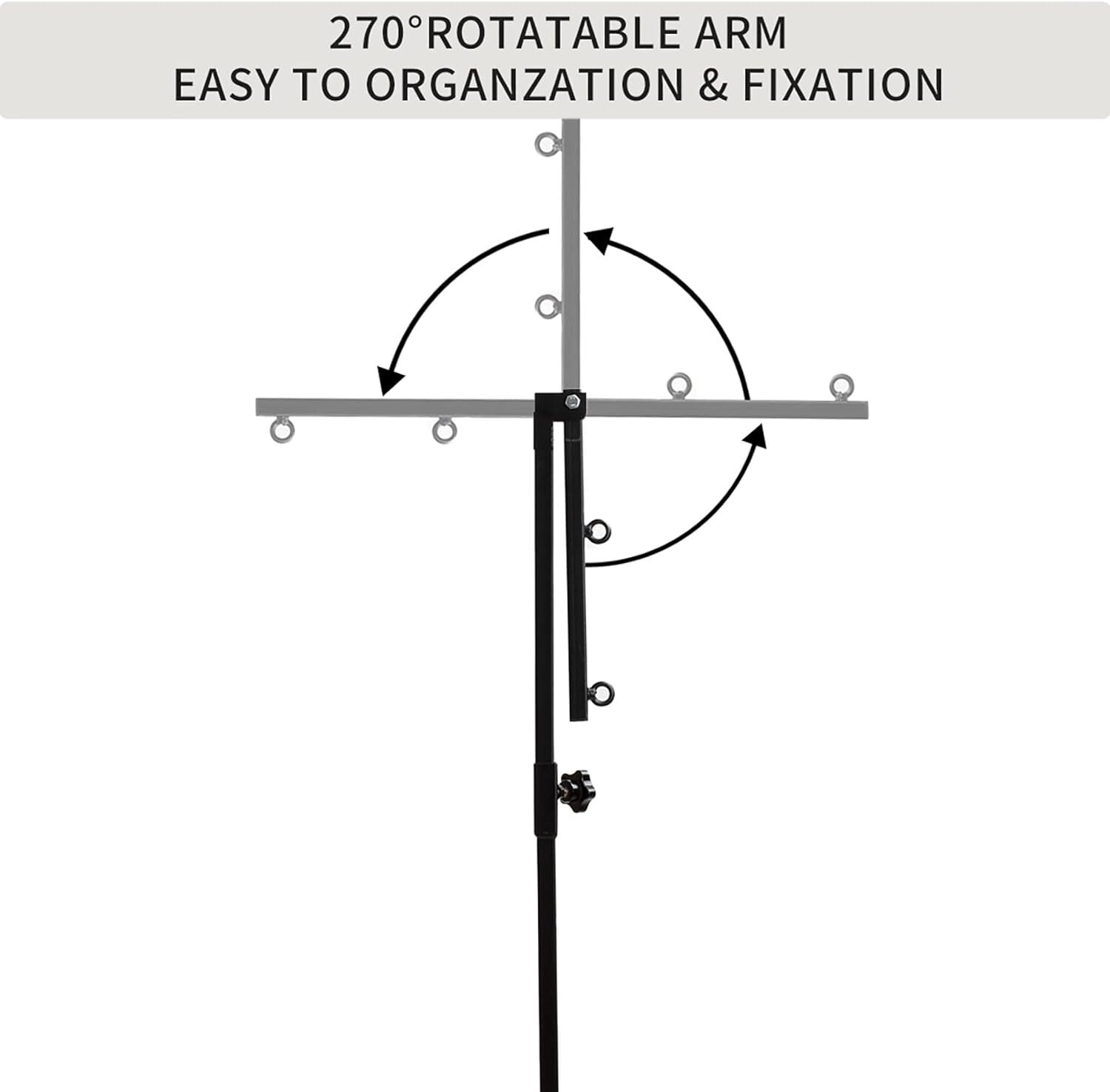 Adjustable Dog Grooming Arm with Clamp and No-Sit Haunch Holder - 35.4 Inches