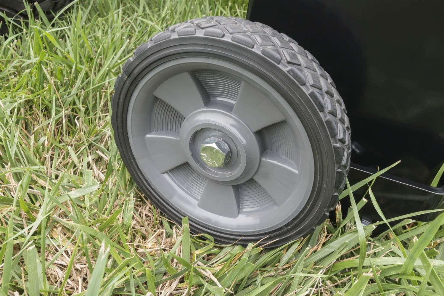 Galvanized Steel Spike Aerator with Weight Tray for Lawn Care - 100 lbs Capacity