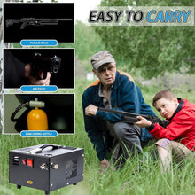 Load image into Gallery viewer, Lightweight 12v/110v High Pressure PCP Air Compressor for Air Guns &amp; Paintball