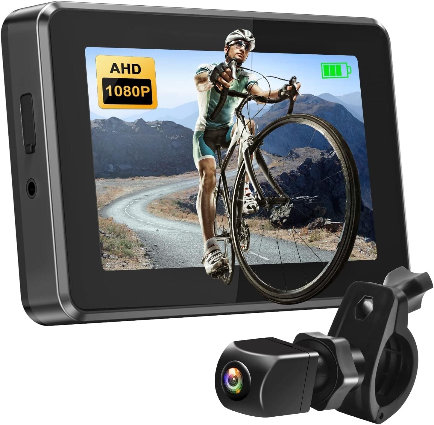 1080P AHD Bike Rear View Camera with 4.3'' Display - Safer Cycling Experience