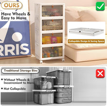 Load image into Gallery viewer, Install-Free 4-Tier Storage Organizer with Magnetic Doors - Perfect for Home