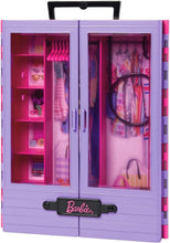 Load image into Gallery viewer, Doll Wardrobe Organizer: Fashionistas Ultimate Closet with 3 Stylish Outfits