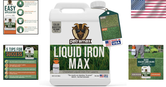 Essential 1 Gal Liquid Iron Concentrate for Lawns, Shrubs & Trees - Fast Results