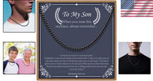 Load image into Gallery viewer, Chunky Cuban Link Chain for Men - Ideal Sons and Dads Gift for Any Occasion