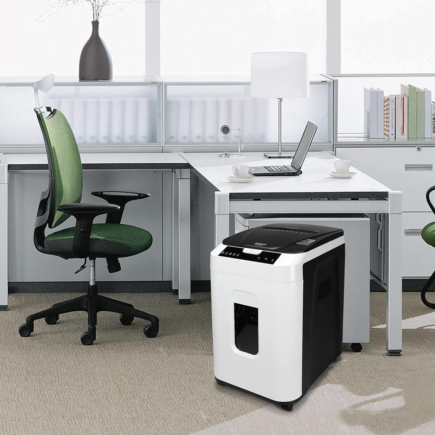 Advanced 200-Sheet Micro-Cut Paper Shredder with Continuous Use & LED Alerts