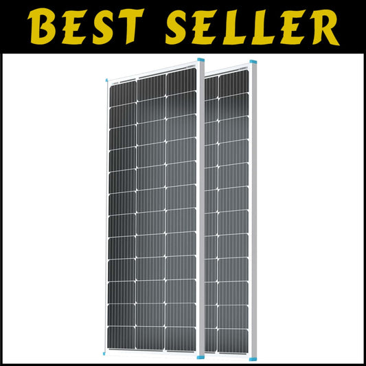 Compact and Lightweight 100W Solar Panel Set - Ideal for RV and Marine Use