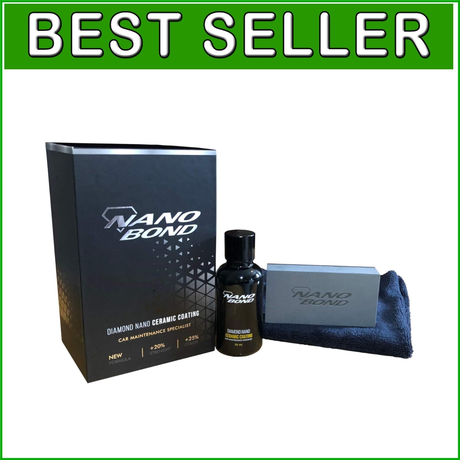 Hydrophobic 9H PRO Ceramic Coating Kit - Long-lasting High Gloss Automotive Care