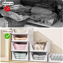 Load image into Gallery viewer, 5 Pack Stackable Closet Organizers - Multi-Functional Storage Bins for Any Room