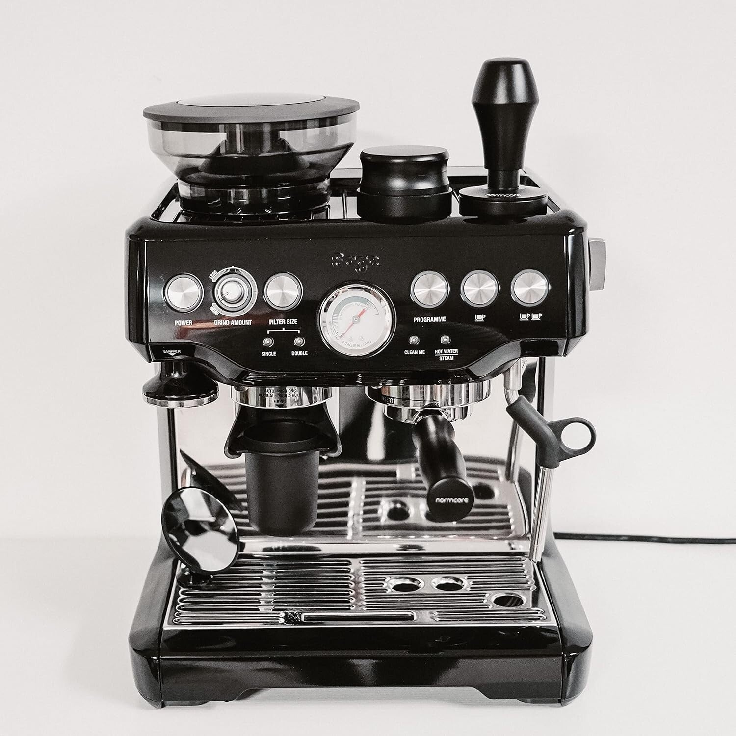 V4 Spring-Loaded Coffee Tamper for Baristas - 3 Interchangeable Pressure Springs